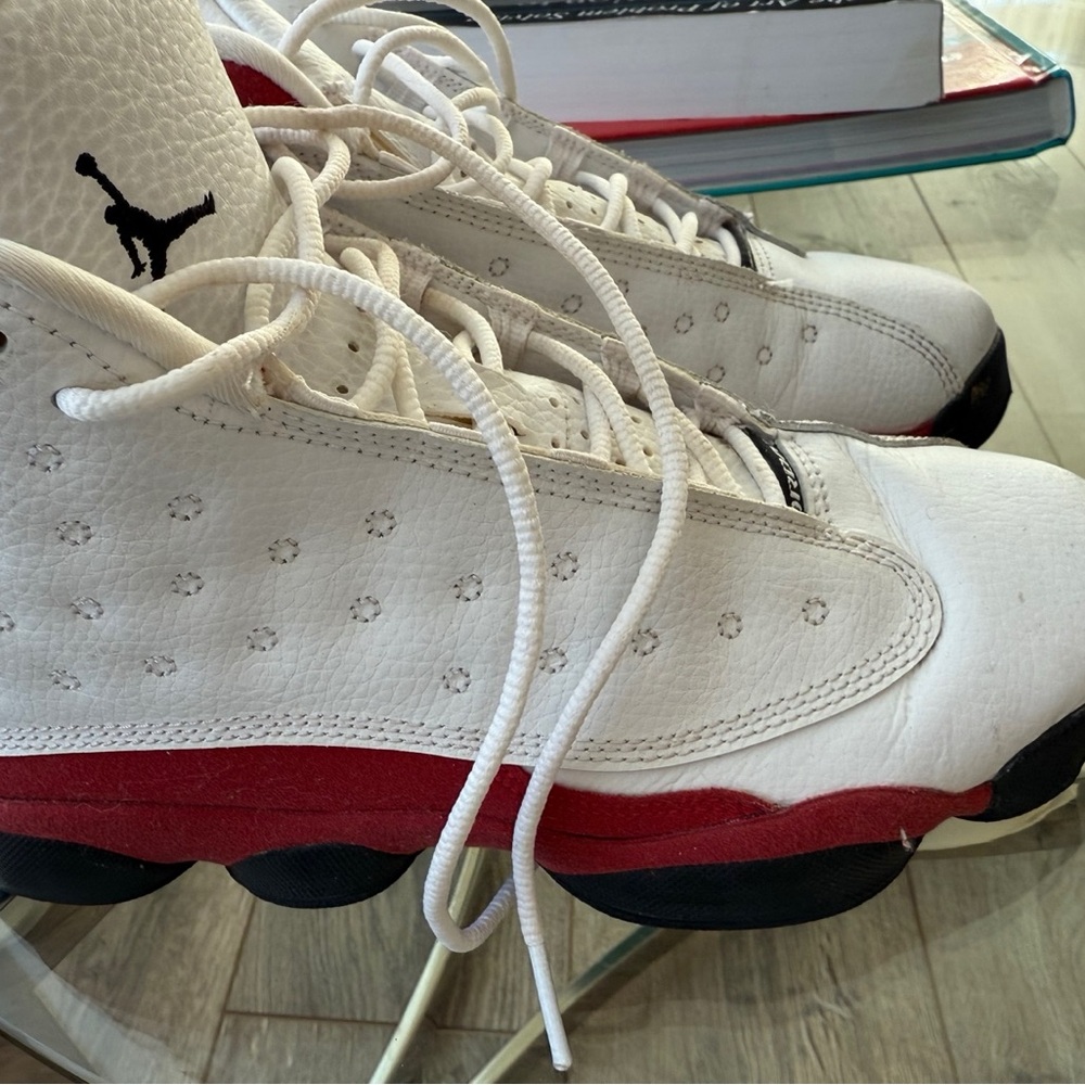 Jordan Kids Sneakers White Red Black